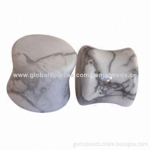 Gemstone body jewelry earplug